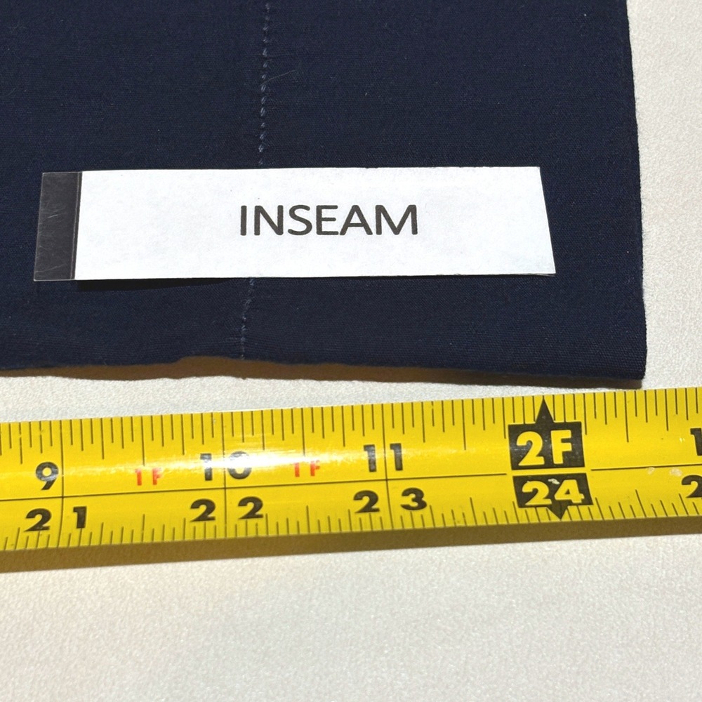 Maeve Anthro. Colette Wide Leg Crop Pants 31 x 25 Navy Preppy Nautical Academia - Picture 8 of 11